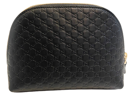 Gucci GG Monogram Cosmetic Pouch in Black